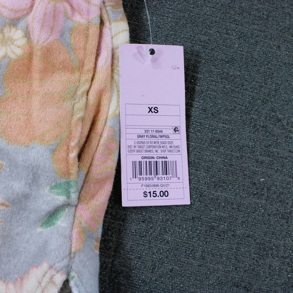 Wild Fable Floral Terry Cloth Halter Top and‎ Shorts Lounge Set Pink XS NWT